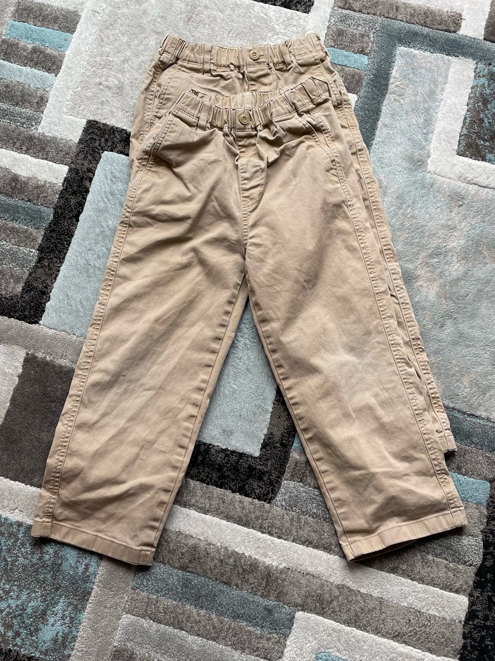 2 Uniqlo Boys Chino Pants - Size 120 (Fits 120 cm)